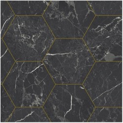 Iconik 240 Nero Marquine Hexagon Gold